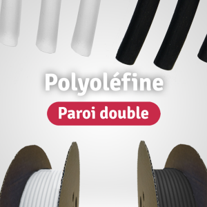 Gaines Polyoléfine Paroi Double Avec Adhésif