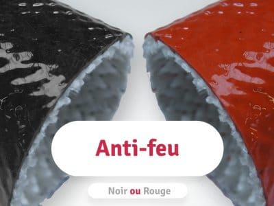 Catégorie gaines anti-feu noir ou rouge